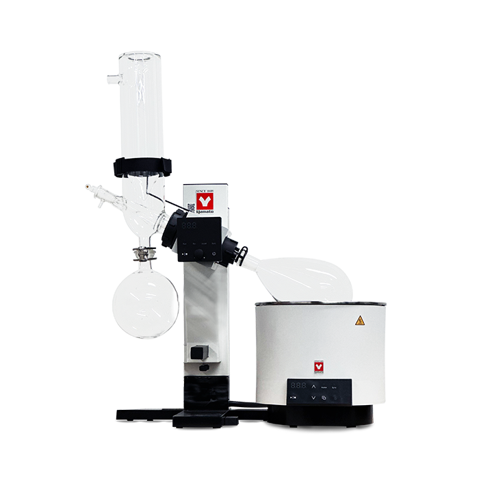 Yamato RE212CO2A Re-212-A Rotary Evaporator, Bm-312-A Oil Bath (5L), Glassware C