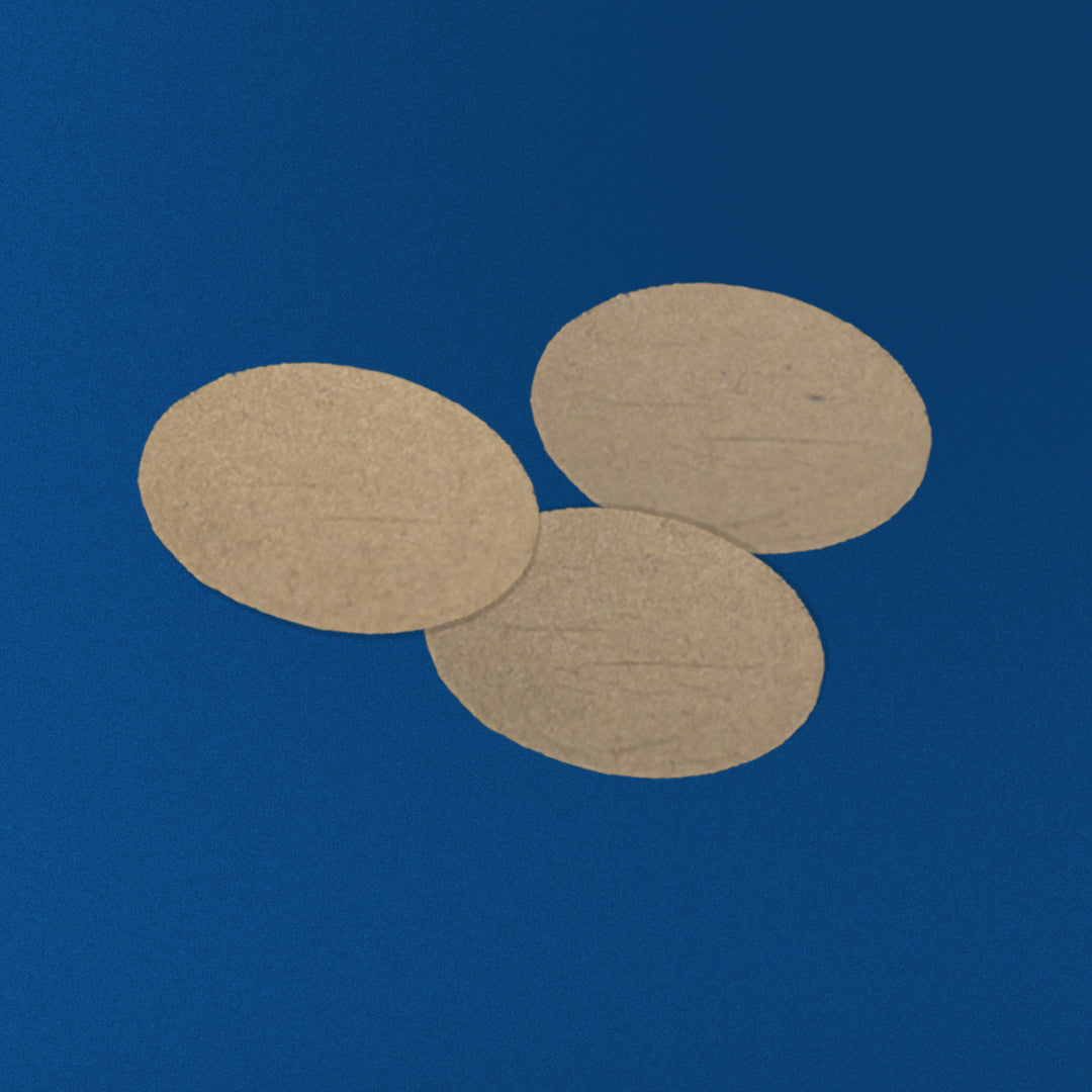 Polypropylene 6.0u (0.24 mil) - 2.5in Circles - Alpha Resources part ARX2016