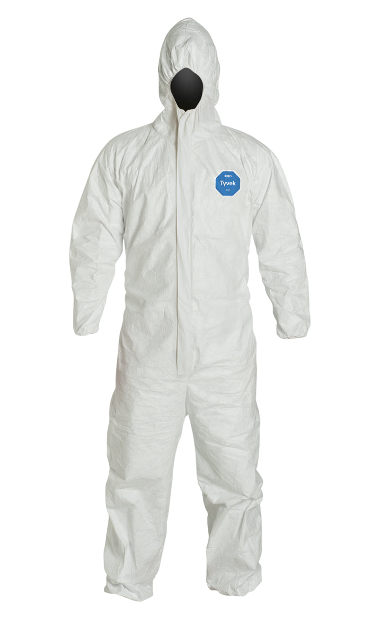 DuPont™ Tyvek® 400 TY127S-WH Hooded Coverall — Case of 25