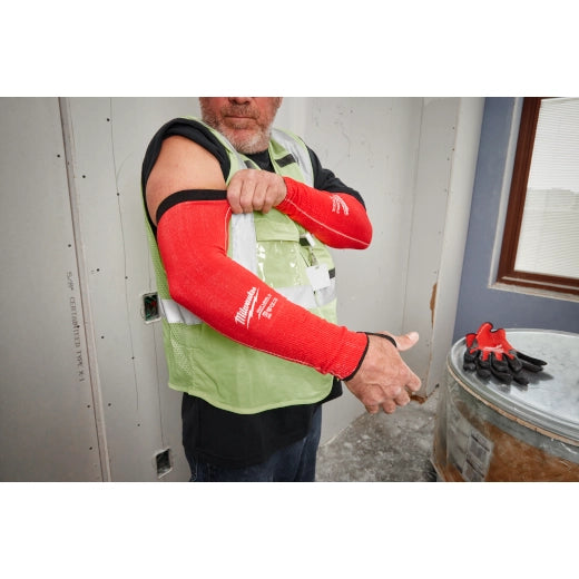 Milwaukee Cut Level 3 Protective Sleeves - 18" 48-73-9031 | ANSI Cut A3, Automotive