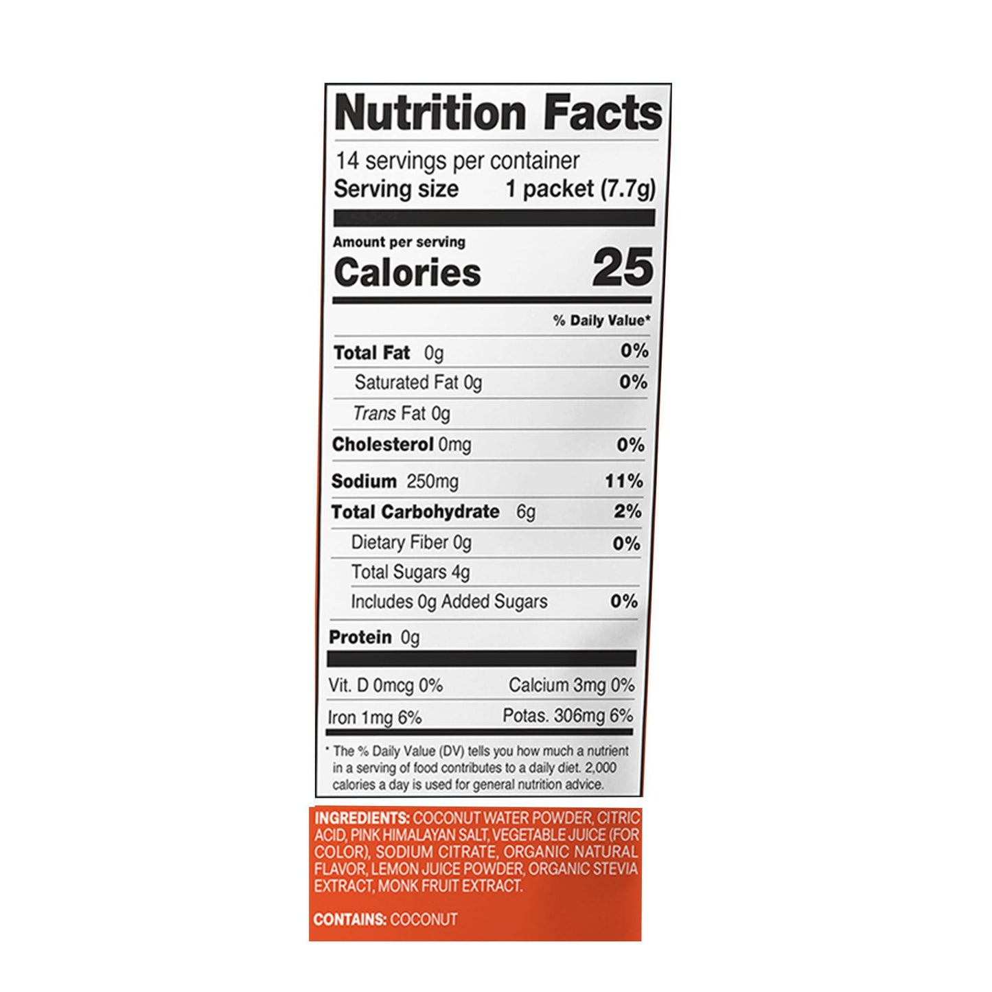 Cure Electrolyte Drink Mix, Blood Orange, 7.7-gram Packets
