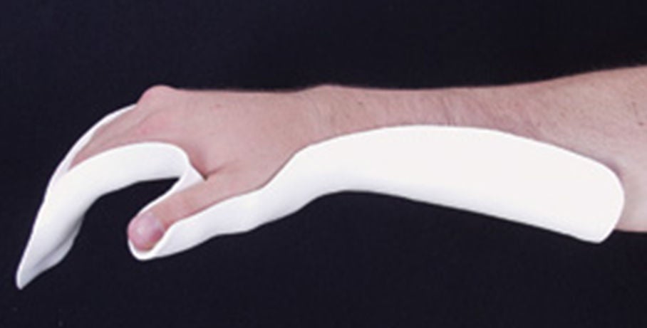 AliMed Resting Pan Mitt Hand Splint Pre-Cut Thermoplastic Left or Right Hand White
