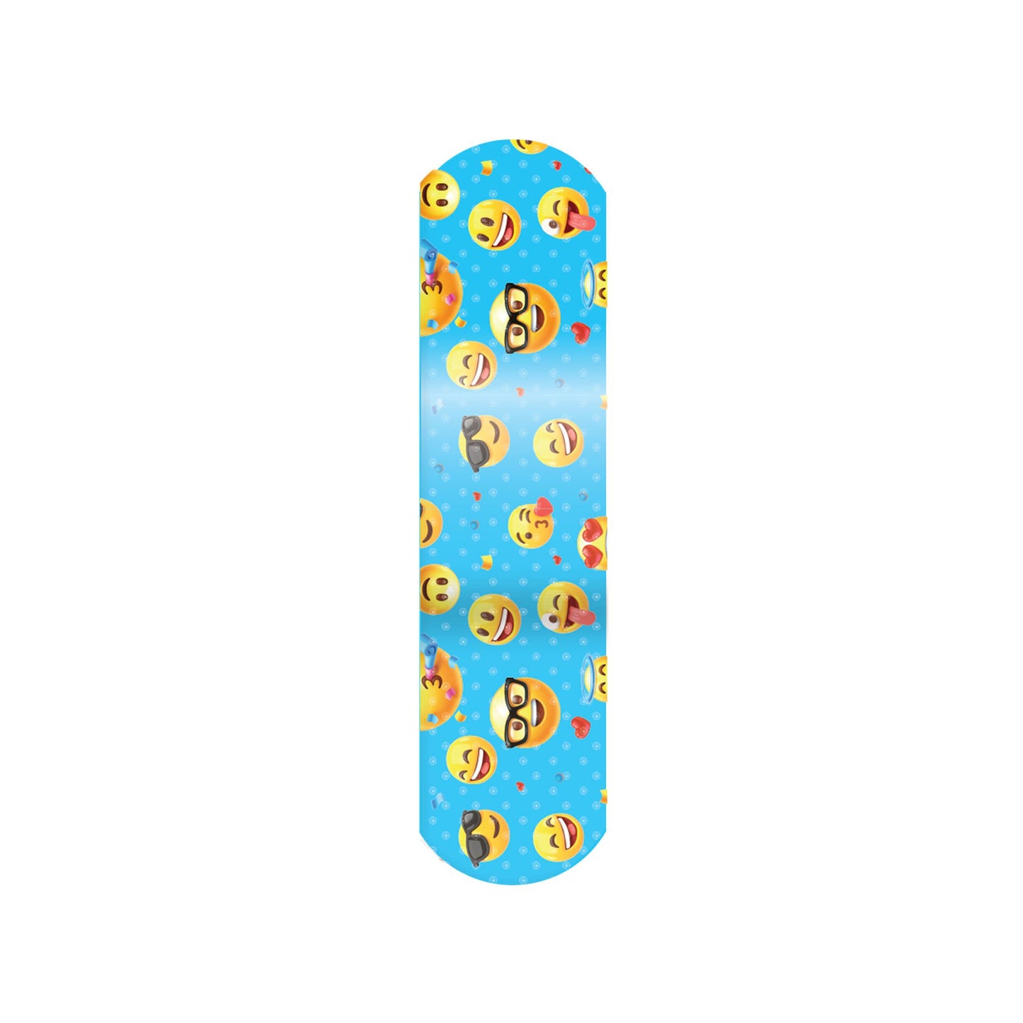 American® White Cross First Aid Emojis Kid Design Adhesive Strip, ¾ x
