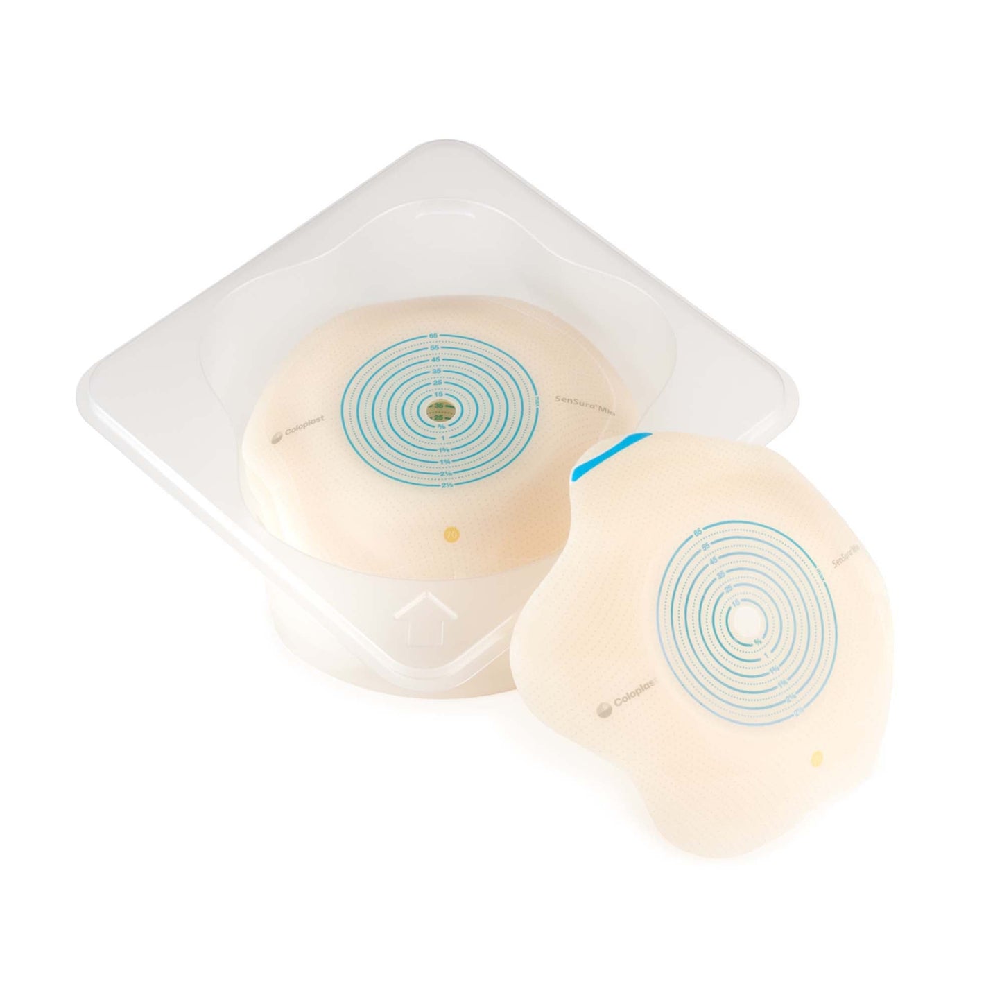 SenSura® Mio Convex Flip Ostomy Barrier, Trim to fit Stoma Openings