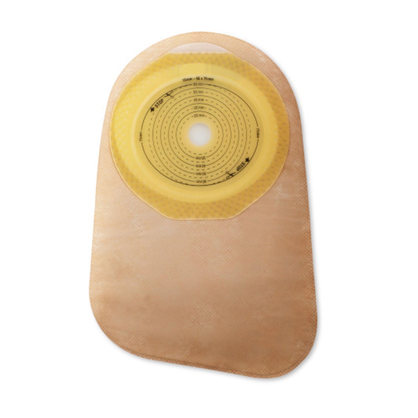Premier™ 82300 1-Piece Beige Colostomy Pouch, Cut to Fit Stomas up to