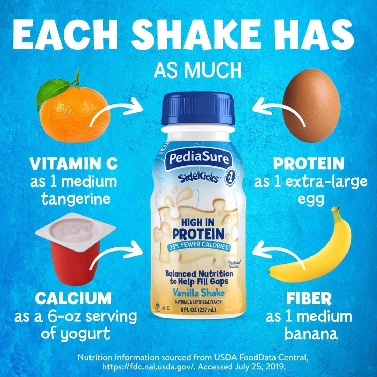 PediaSure SideKicks® Vanilla Shake, bottle