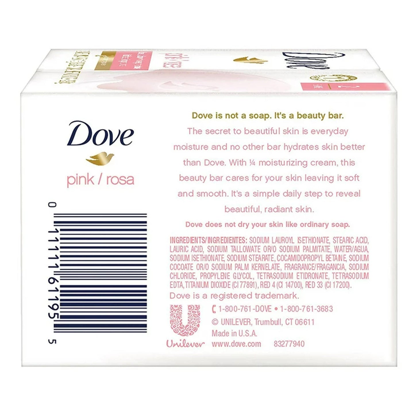 Dove Beauty Bars Pink
