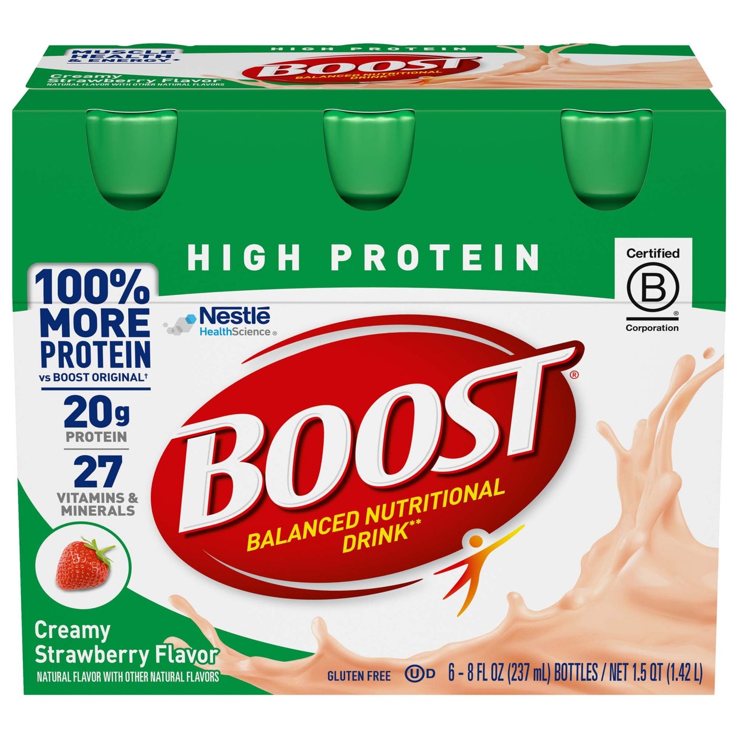 Boost® High Protein Strawberry Complete Nutritional Drink, Bottle