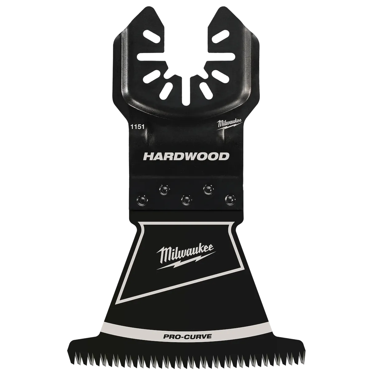 Milwaukee 2-1/2” High Carbon Steel Precision Tooth Hardwood Universal Fit Oscillating Multi-Tool Blade (1 PK) 49-25-1151