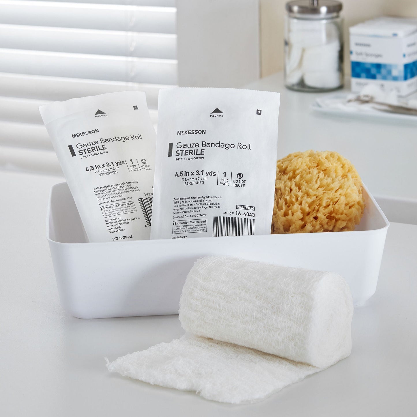 McKesson Sterile Fluff Bandage Roll, Eight-Ply