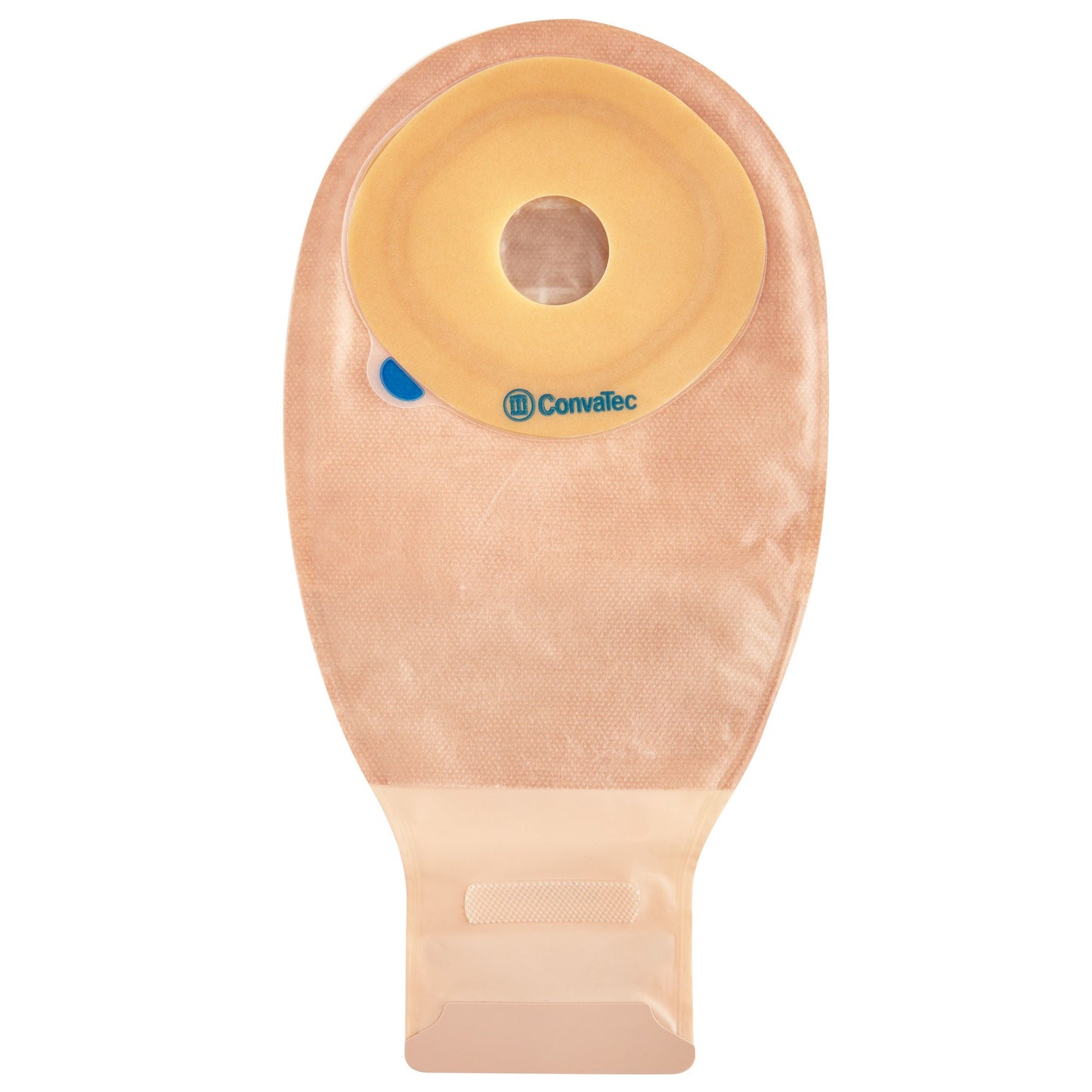 Esteem+ Ostomy Pouch One-Piece System Length Flat, Pre-Cut 1 Inch Stoma Drainable