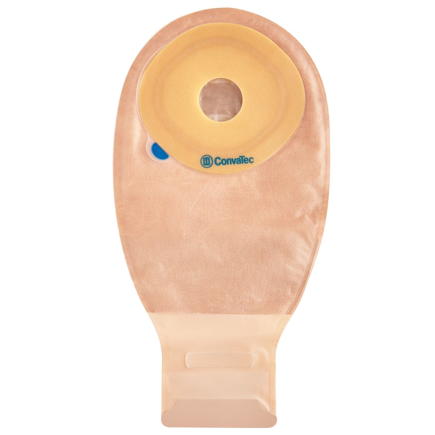 Esteem+ Ostomy Pouch One-Piece System Length Flat, Pre-Cut 1 Inch Stoma Drainable