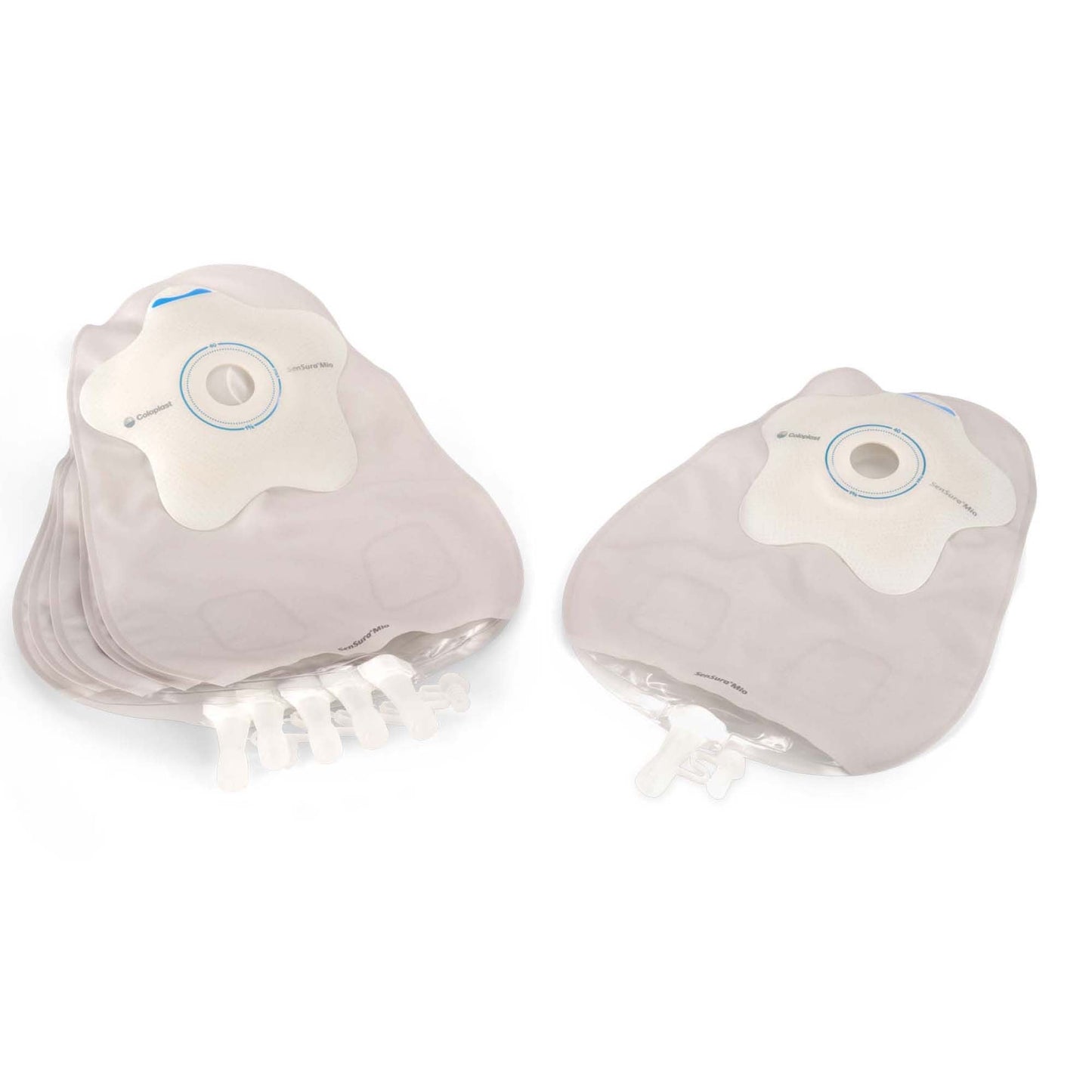 SenSura® Mio Convex Flip 1-Piece Transparent Urostomy Pouch, Stomas