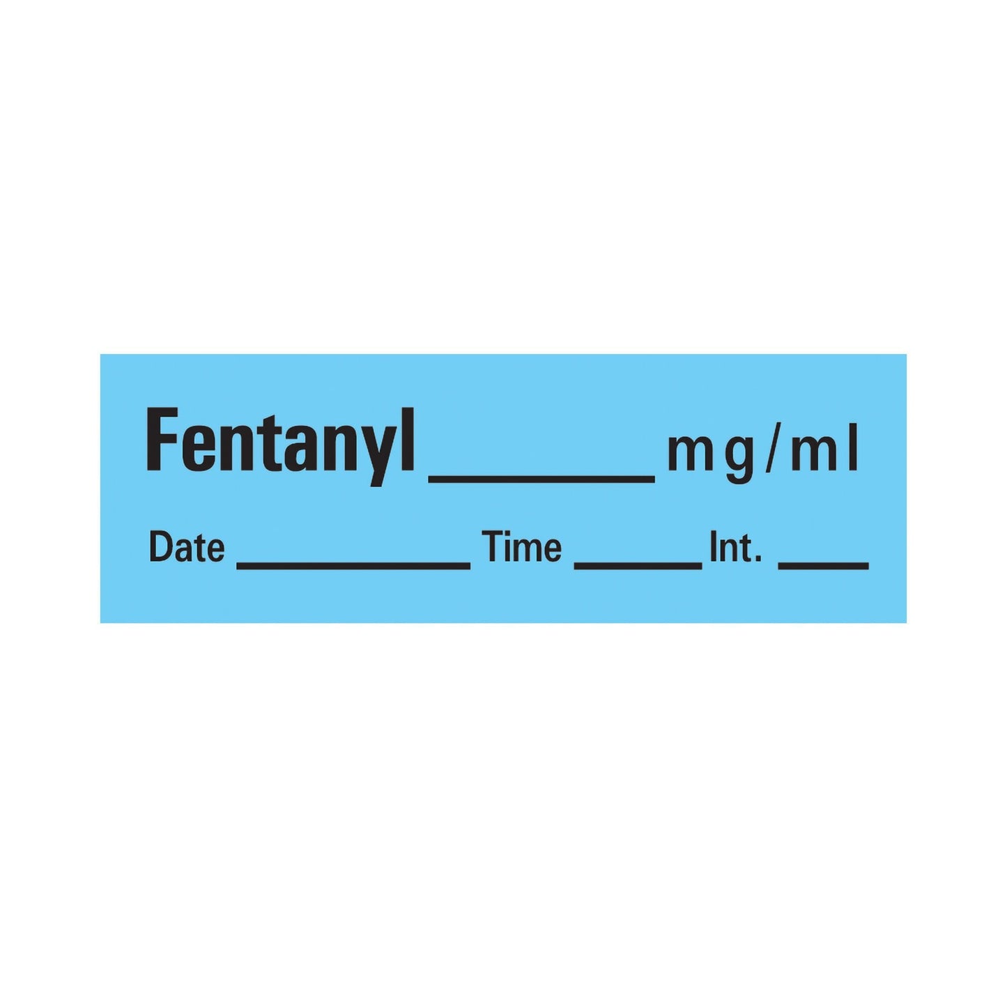 Timemed Anesthesia Label Tape, Fentanyl