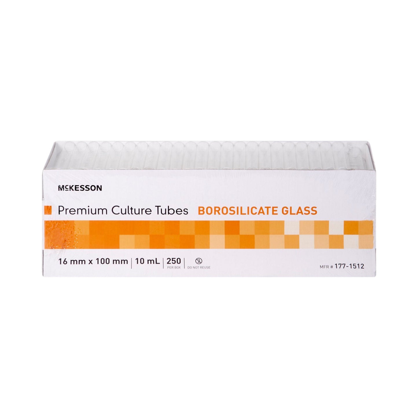 McKesson Plain Glass Test Tube, 10 mL