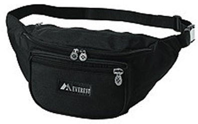 Fanny Pack Black Polyester X 3.5 Inch