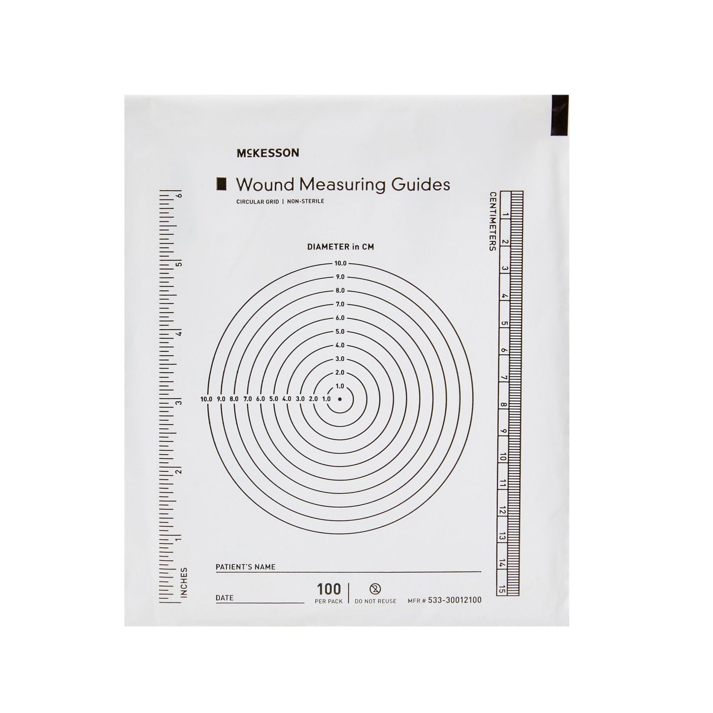 McKesson Plastic Wound Measuring Guide