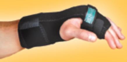 TKO Standard Hand / Finger Brace Neoprene / Nylon / UBL Left Hand Black