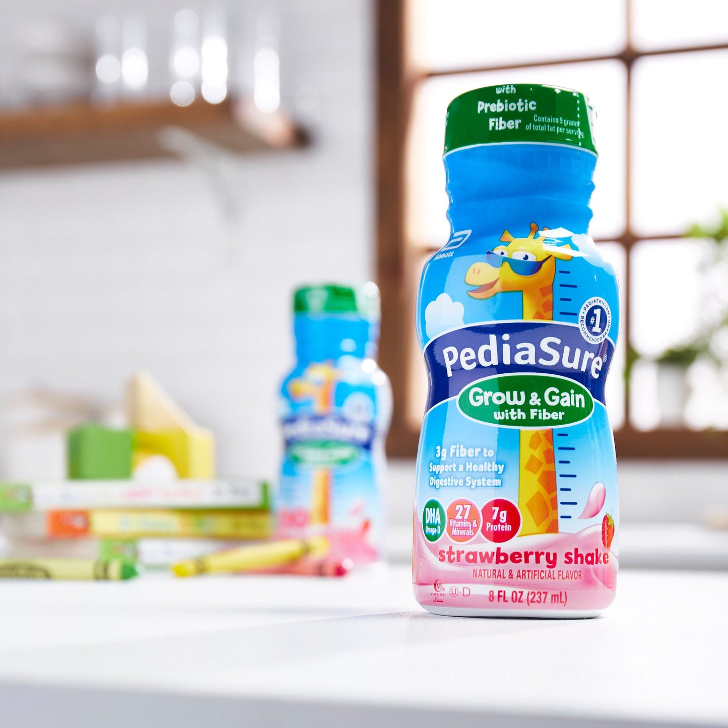 PediaSure® Grow & Gain with Fiber Strawberry Pediatric Oral Supplement, Bottle