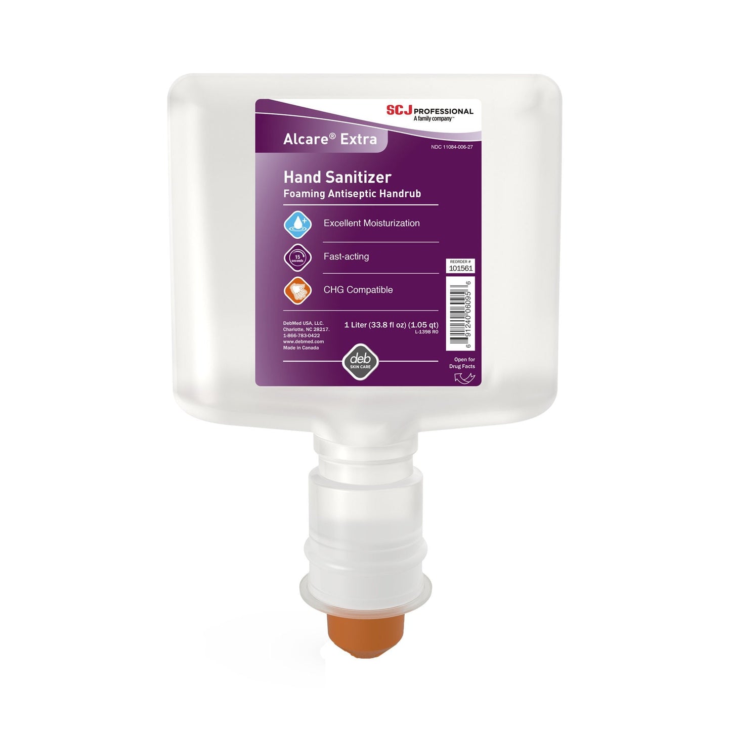 Alcare® Extra Foaming Hand Sanitizer, Refill, Unscented