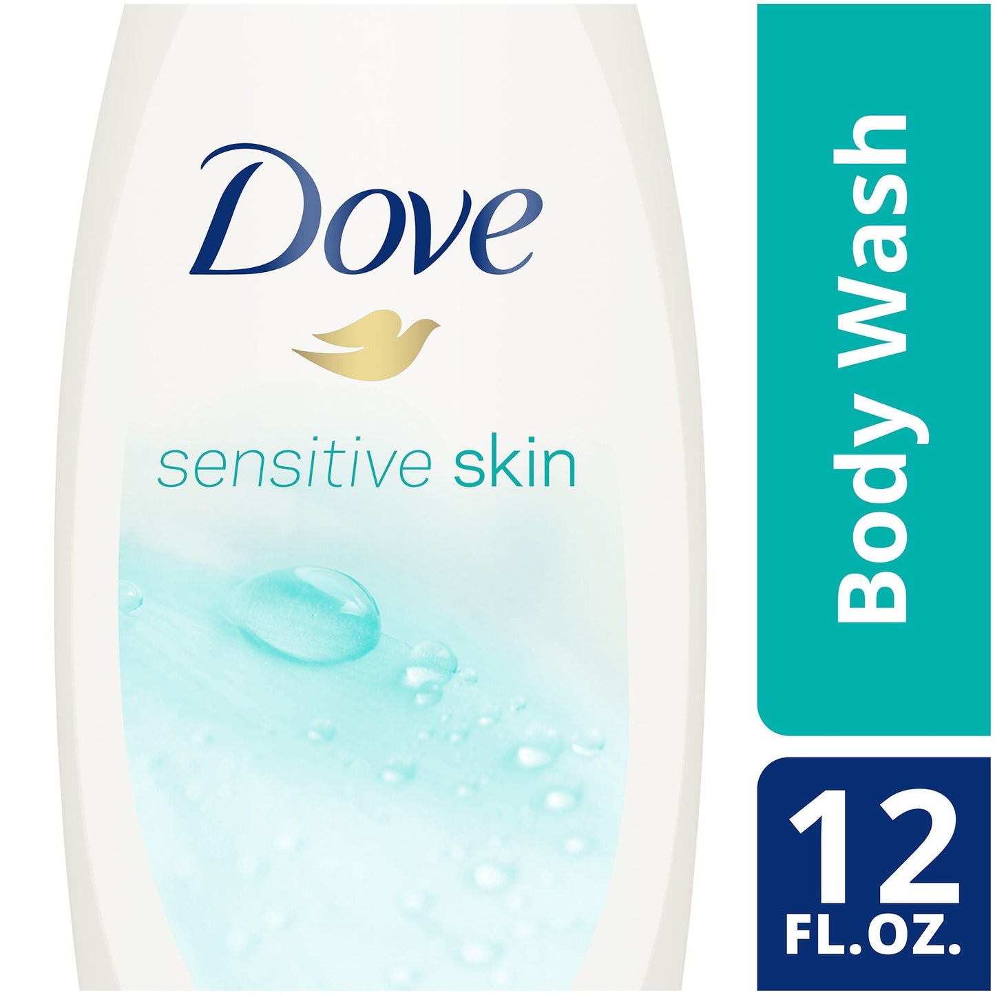 Dove® Sensitive Skin Body Wash, Unscented, Bottle