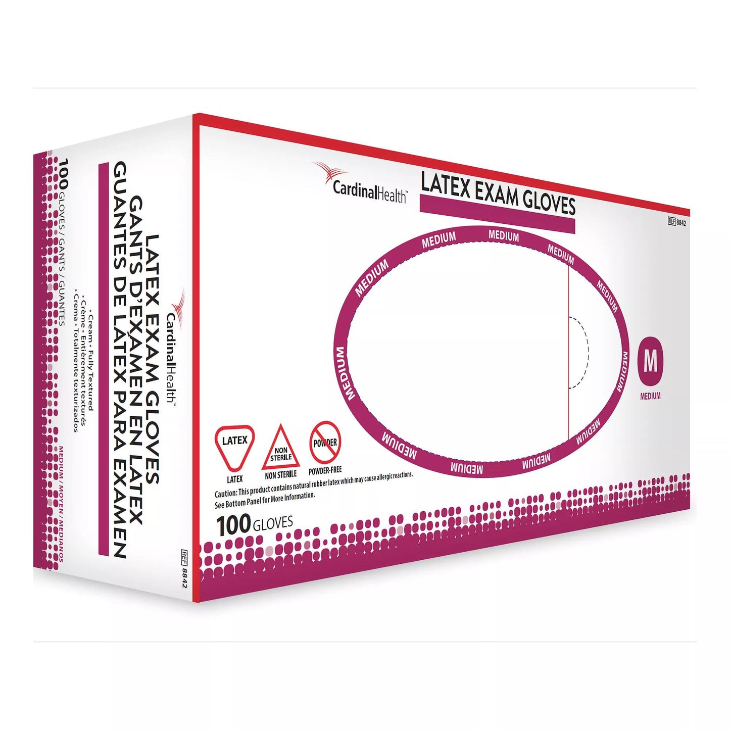 Positive Touch® Latex Exam Gloves, Ivory - view 8