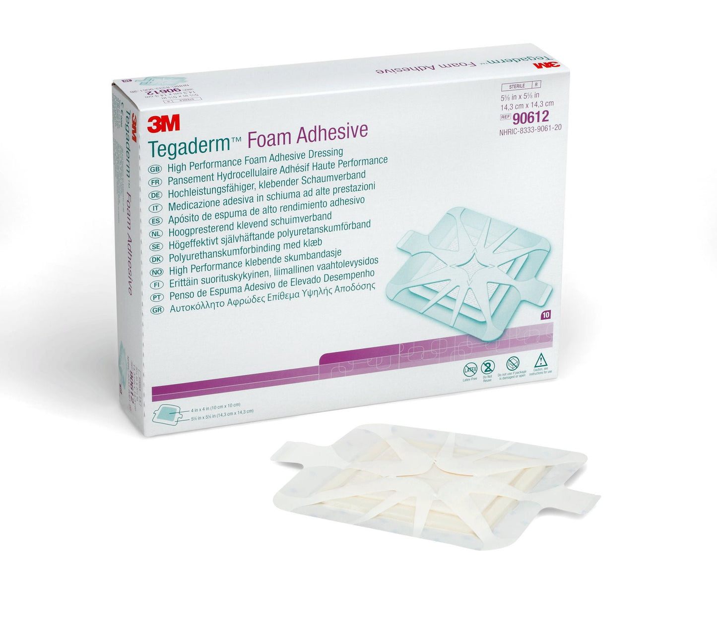 3M™ Tegaderm™ High Performance Adhesive w/o Border Foam Dressing