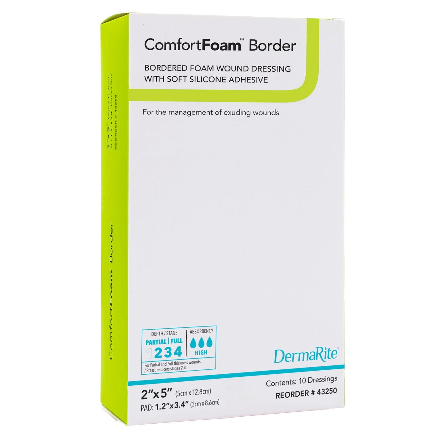 ComfortFoam™ Border Foam Wound Dressing with Soft Silicone Adhesive