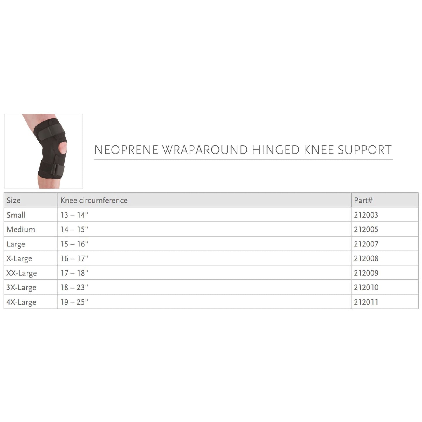 Ossur Wraparound / Open Patella Hinged Knee Support, Extra Large
