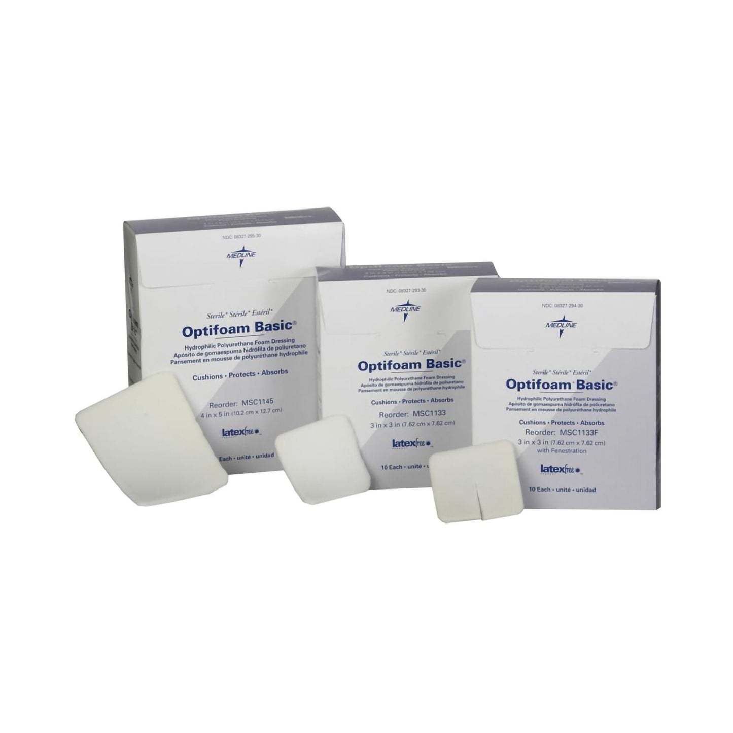 Optifoam® Basic Nonadhesive without Border Foam Dressing