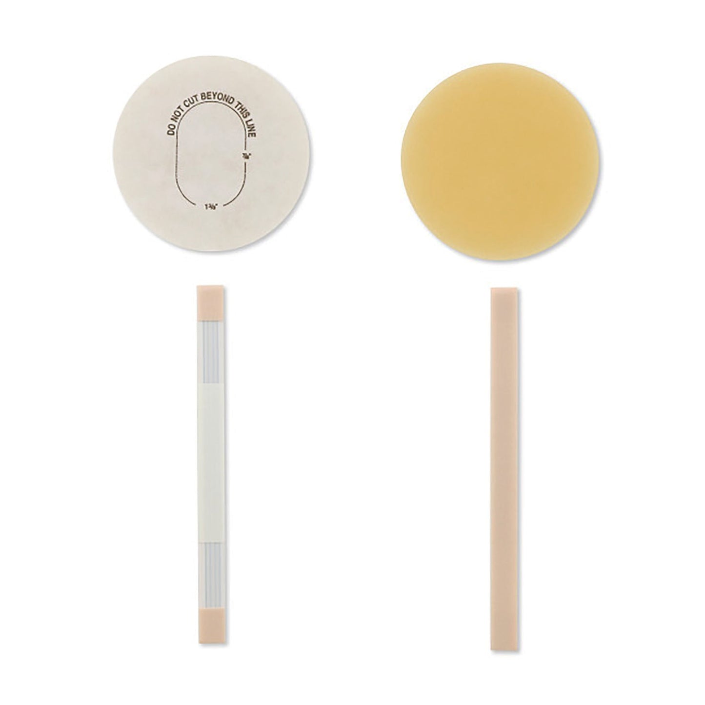 Pouchkins™ 1-Piece Transparent Colostomy Pouch, for Baseplates up to 35 x