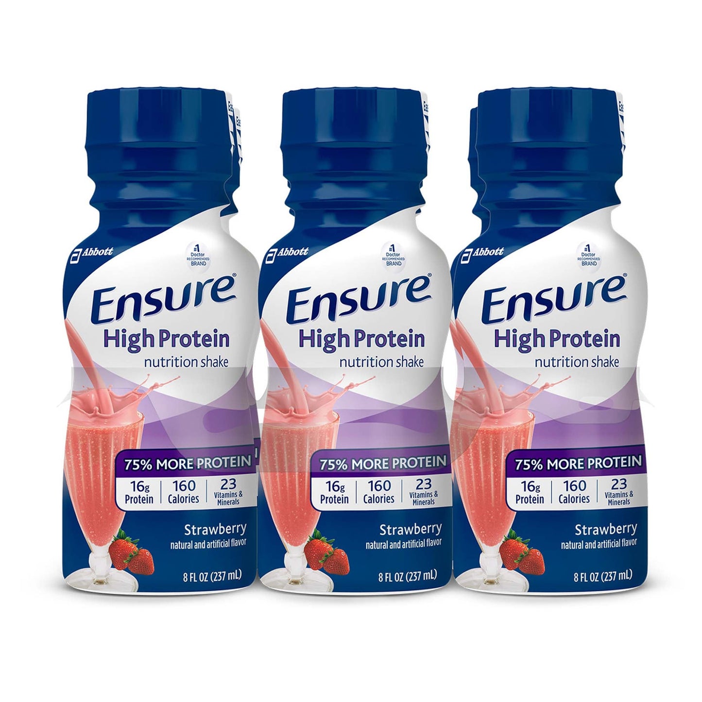 Ensure® Strawberry High Protein Nutrition Shake, bottle