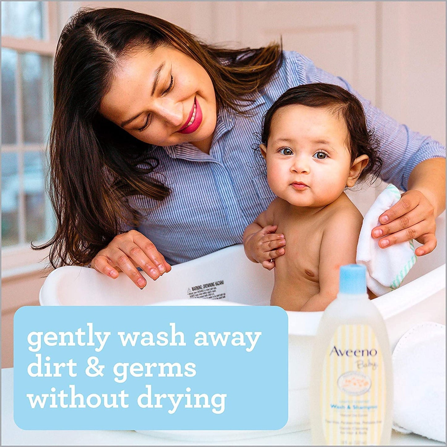 Aveeno® Baby Daily Moisture Wash and Shampoo, Lightly Scented, Bottle
