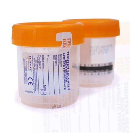 Starplex StarCLICK 100 Specimen Container 66 mm Height (3.4 oz.) Screw Cap Patient Information