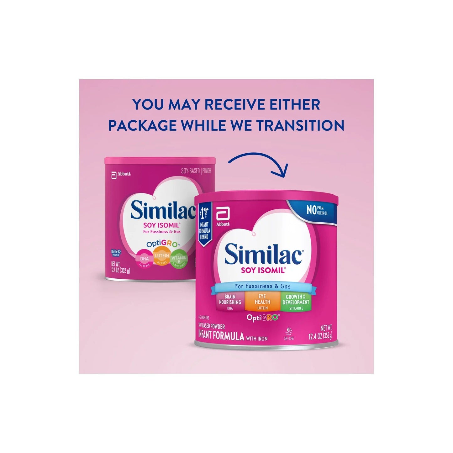 Similac® Soy Isomil® For Fussiness and Gas Powder Infant Formula, can