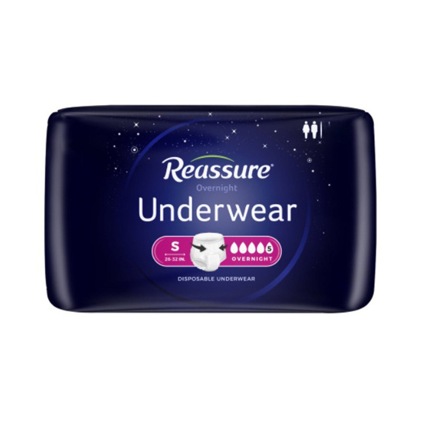 Reassure® Overnight Underwear, Incontinence, Small
