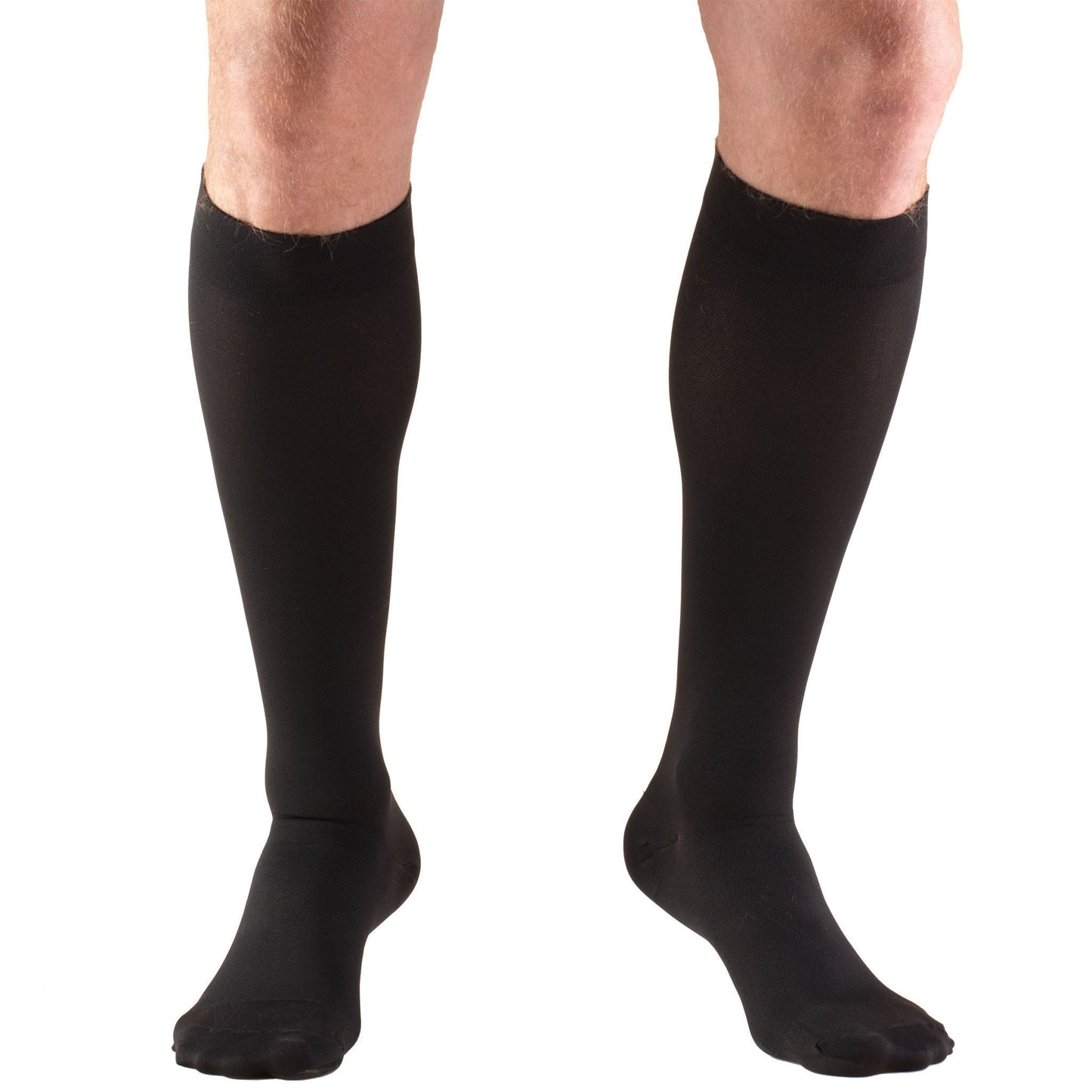 Truform Compression Stocking Knee High X-Large Black Closed Toe