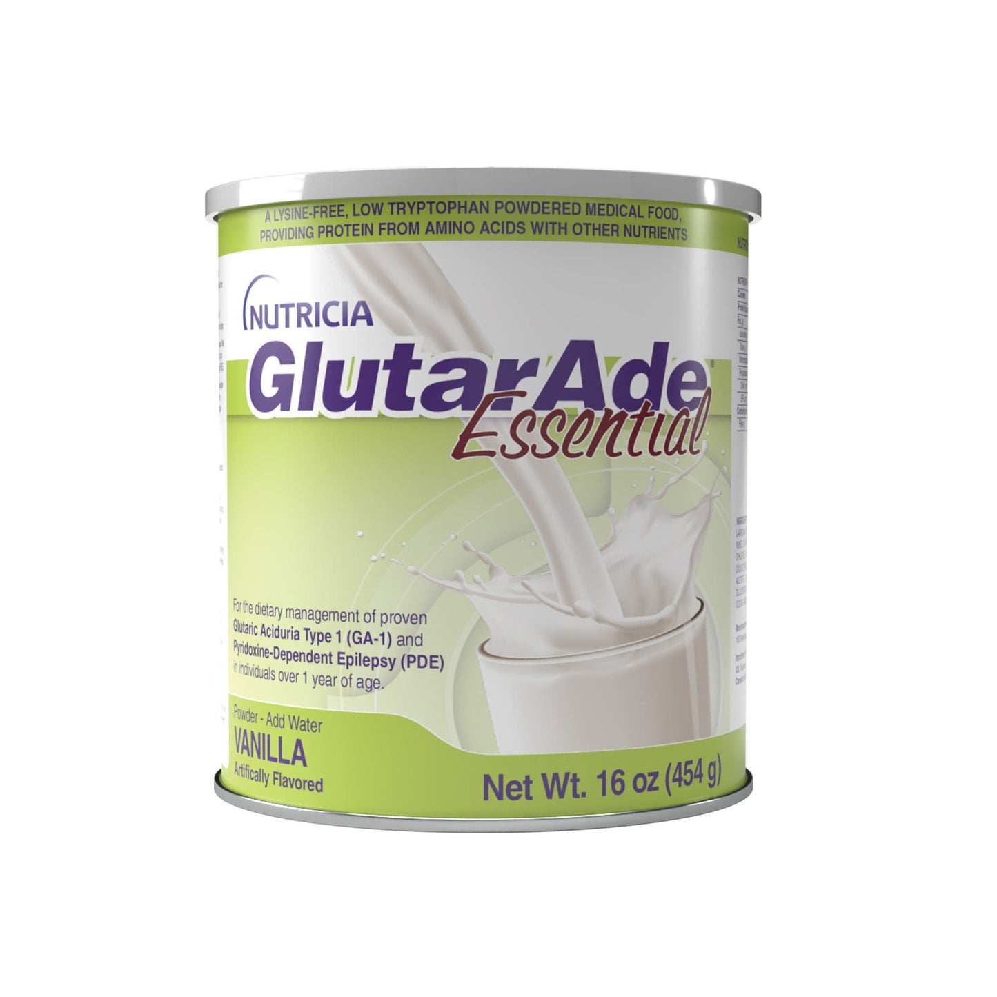 GlutarAde Essential Oral Supplement Vanilla Flavor Powder / 454 Gram Canister