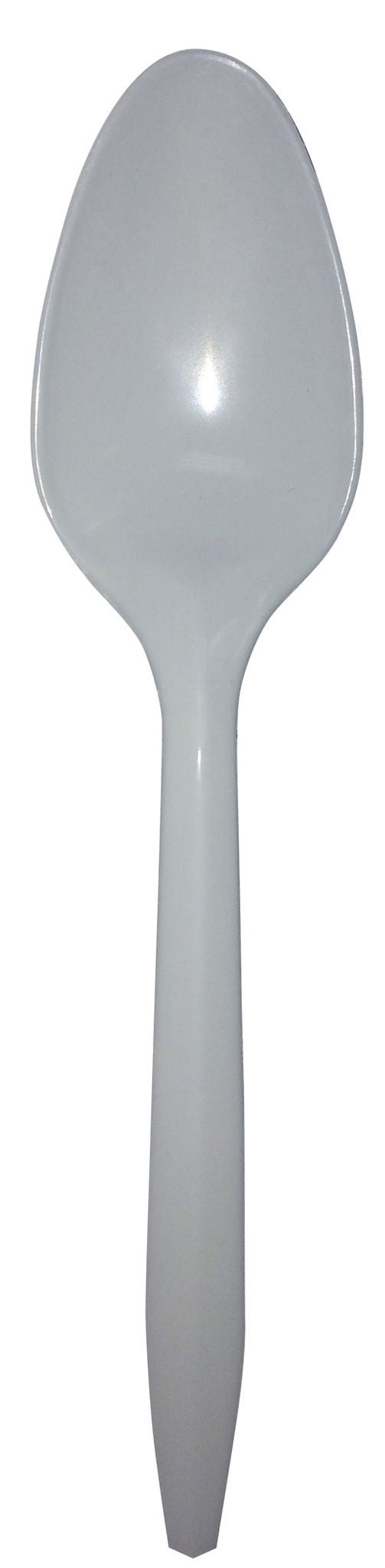 Empress Teaspoon Medium Weight White Plastic