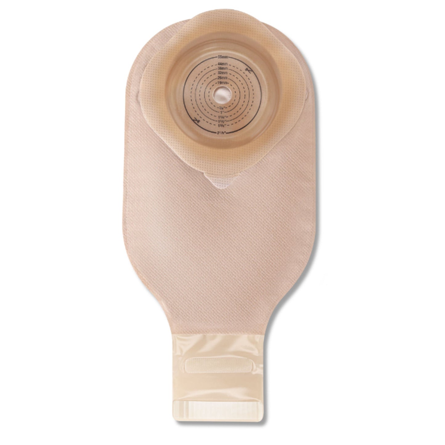CeraPlus™ One-Piece Soft Convex Beige Ostomy Pouch, Cut to Fit Stomas up to