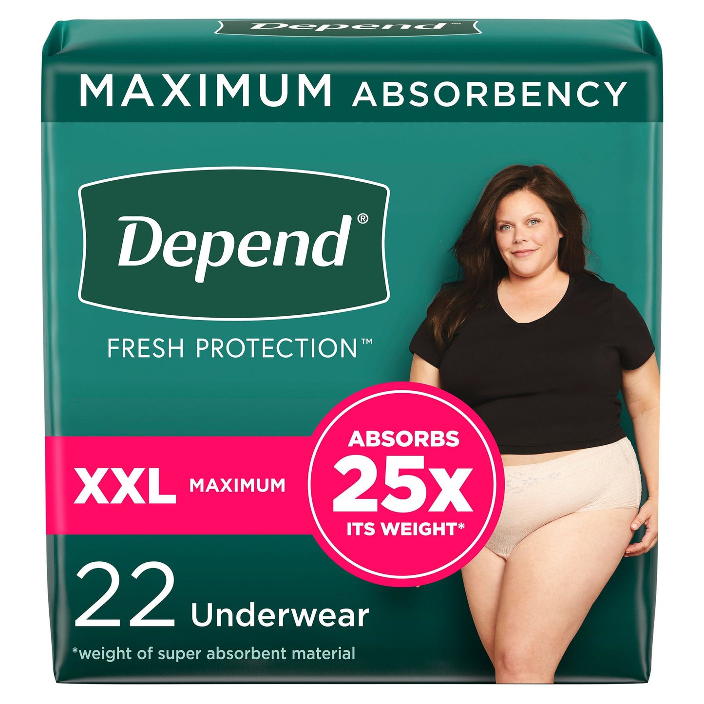 Depend® Fresh Protection™ Women's Maximum Absorbency Underwear