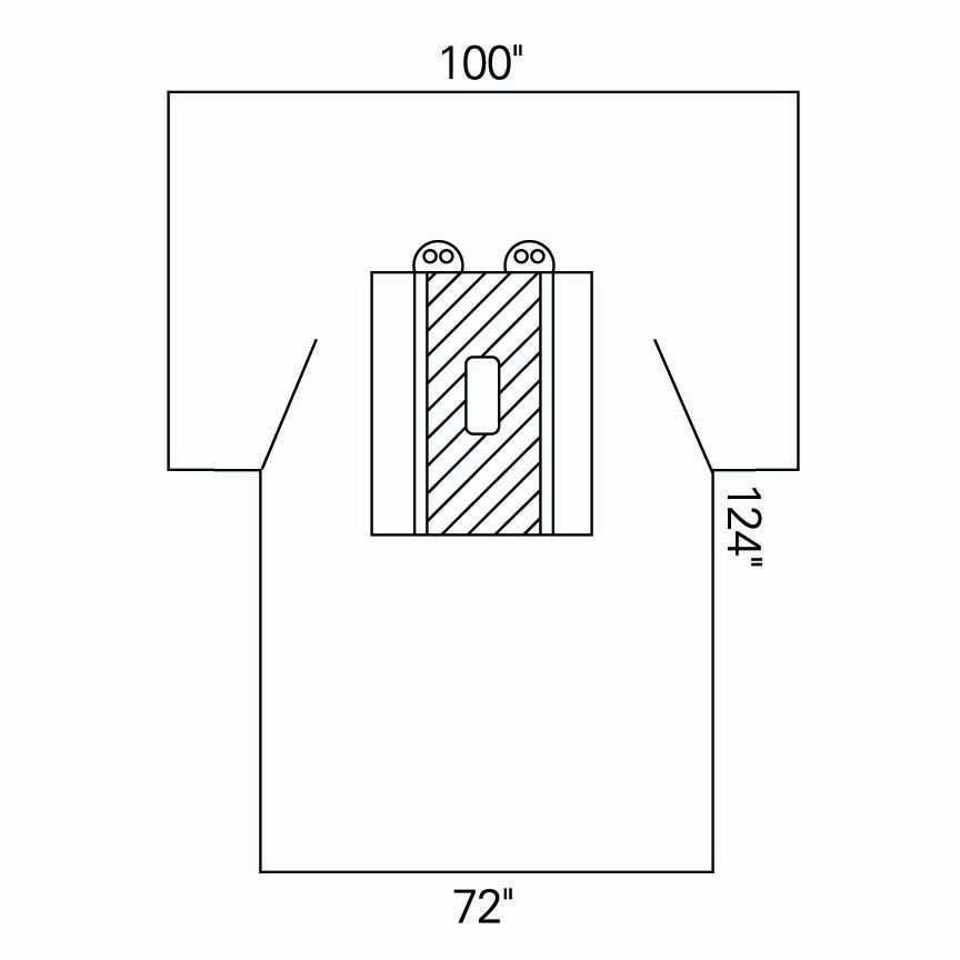 Abdominal Drape Laparotomy Drape 100 W X 72 W X Inch