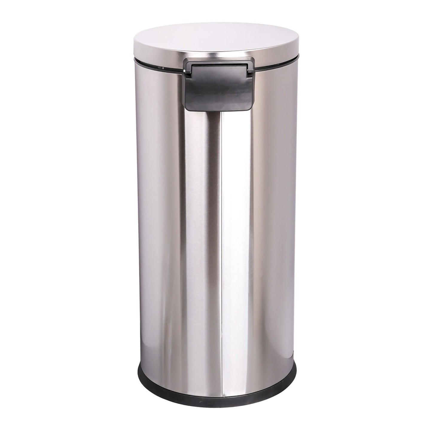 McKesson Trash Can, Stainless Steel, Round, 8 Gallons