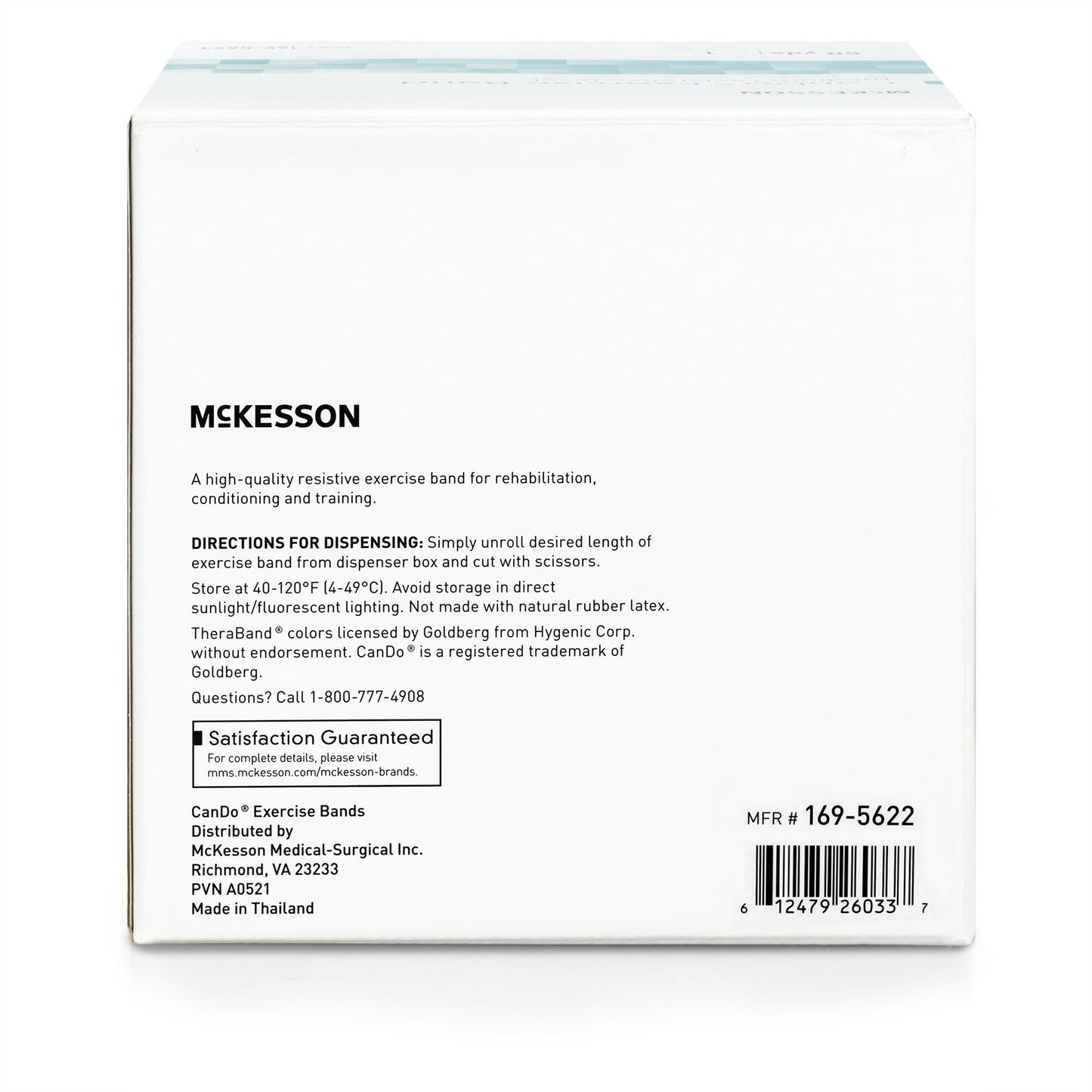 McKesson CanDo® Exercise Light Resistance Band, Red