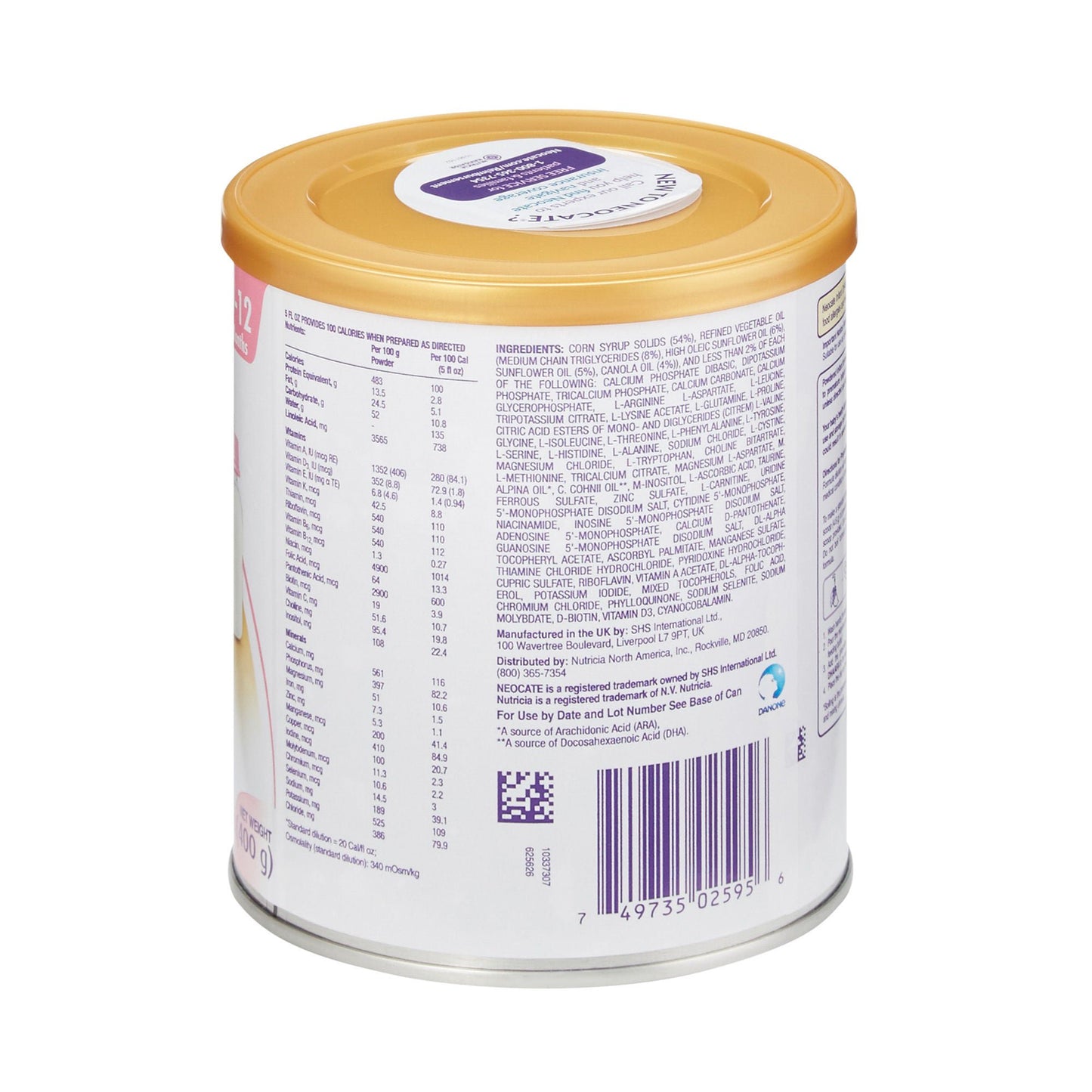 Neocate® DHA & ARA Infant Formula, Can