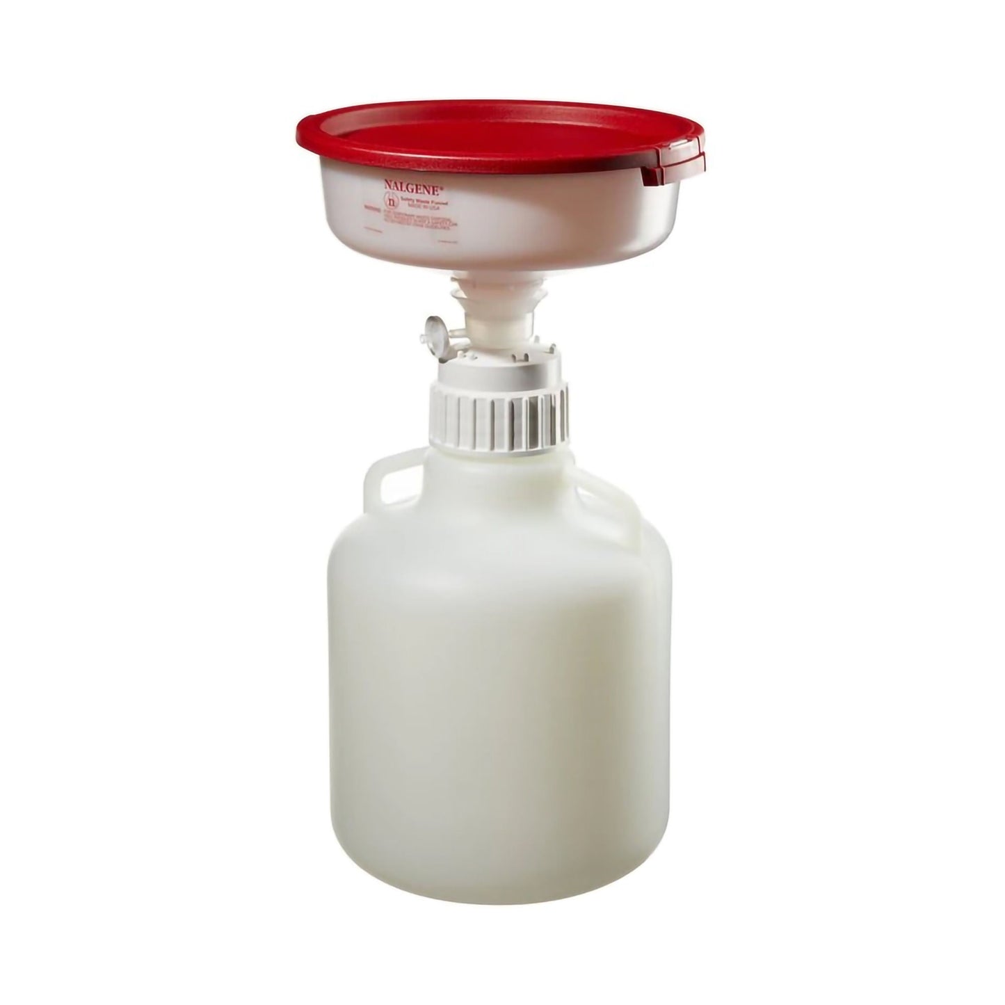 Nalgene Safety Waste Funnel System HDPE / Polypropylene 10 Liter Capacity