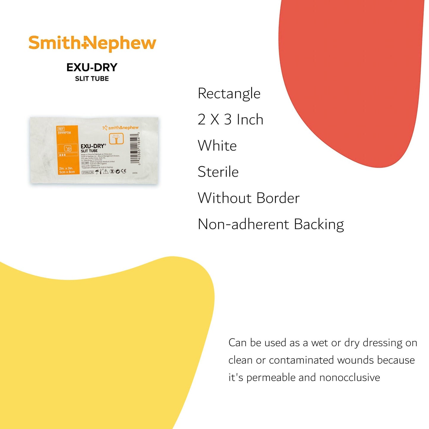 Exu-Dry Slit Tube Wound Dressing