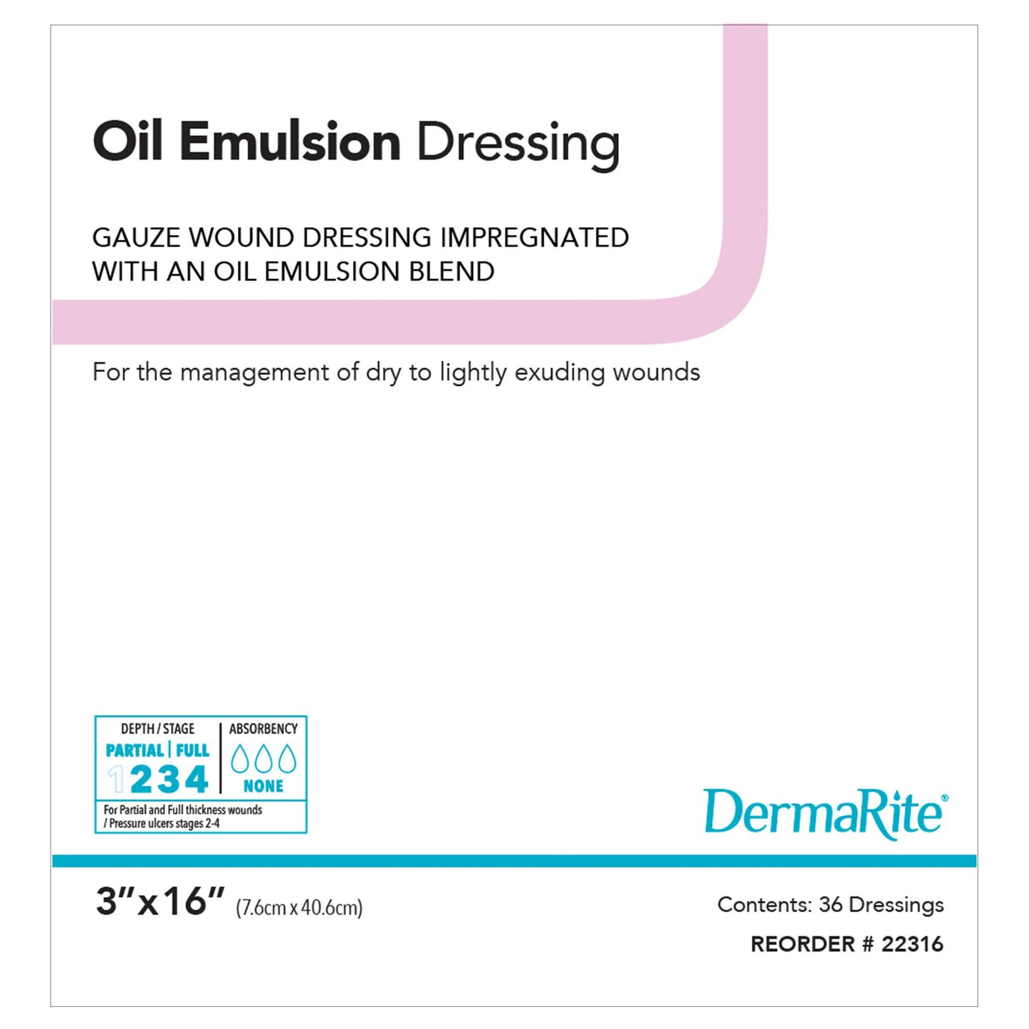 DermaRite® Oil Emulsion Wound Dressing