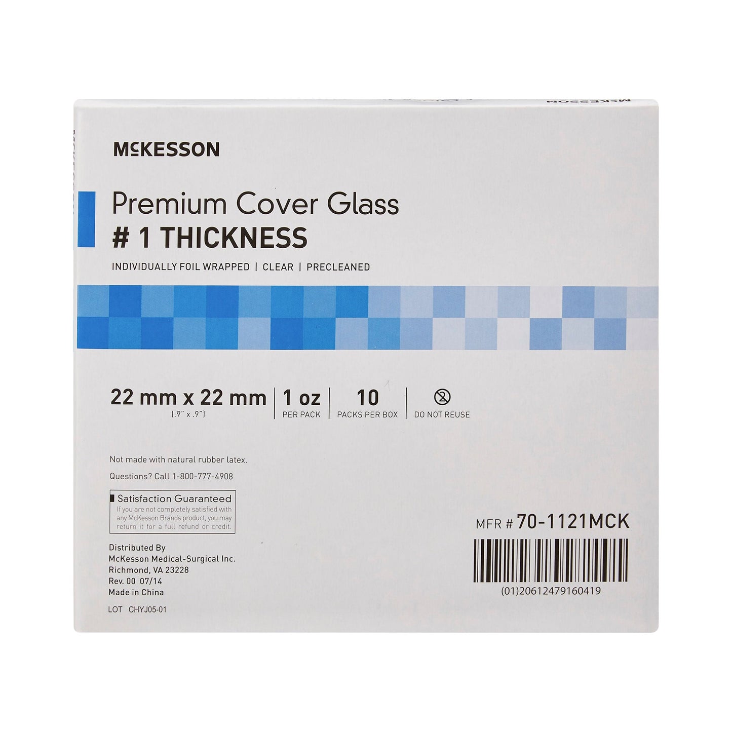 McKesson No. 1 Thickness Cover Glass