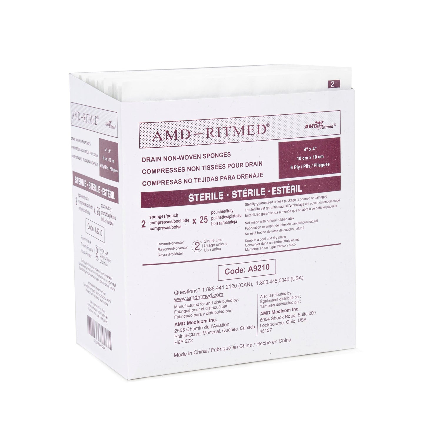 AMD Ritmed I.V. Sponge, 6-Ply